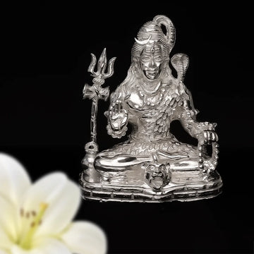 Silver Shiv Idol